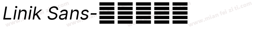 Linik Sans字体转换